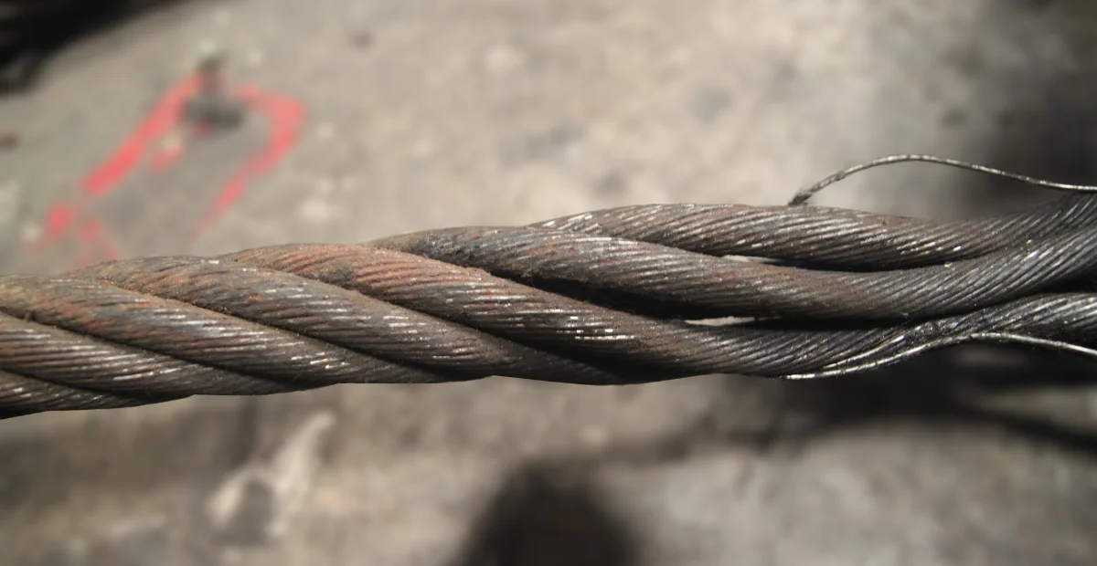 cara mencegah wire rope renggang buyar